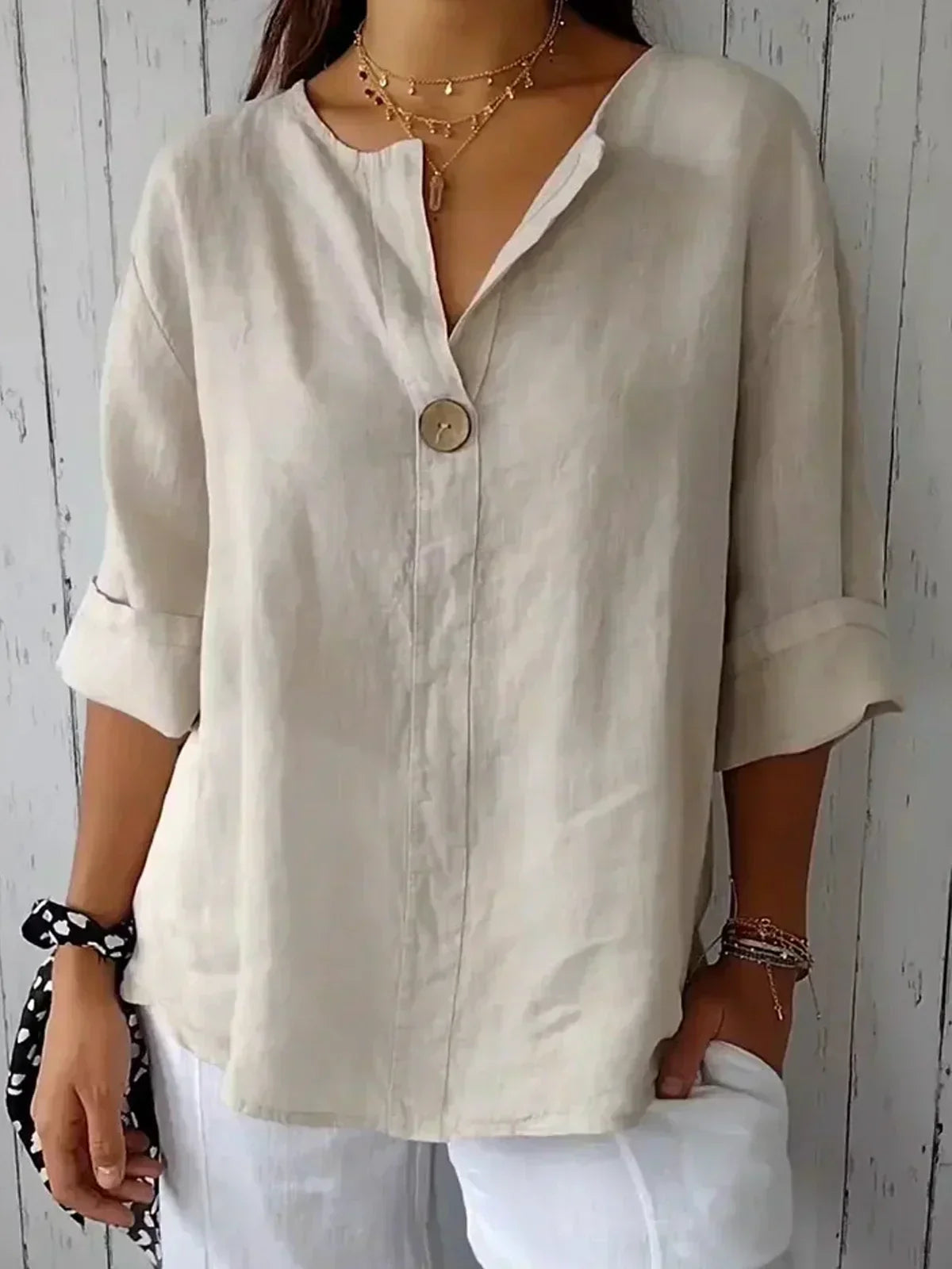 Sophia™ - Chic V-Neck Top
