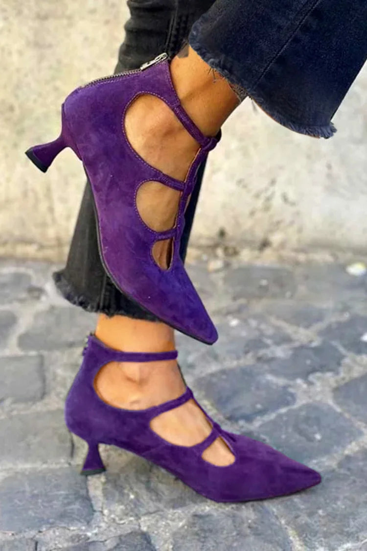 MIRA | Vintage Low-Heel Décolleté