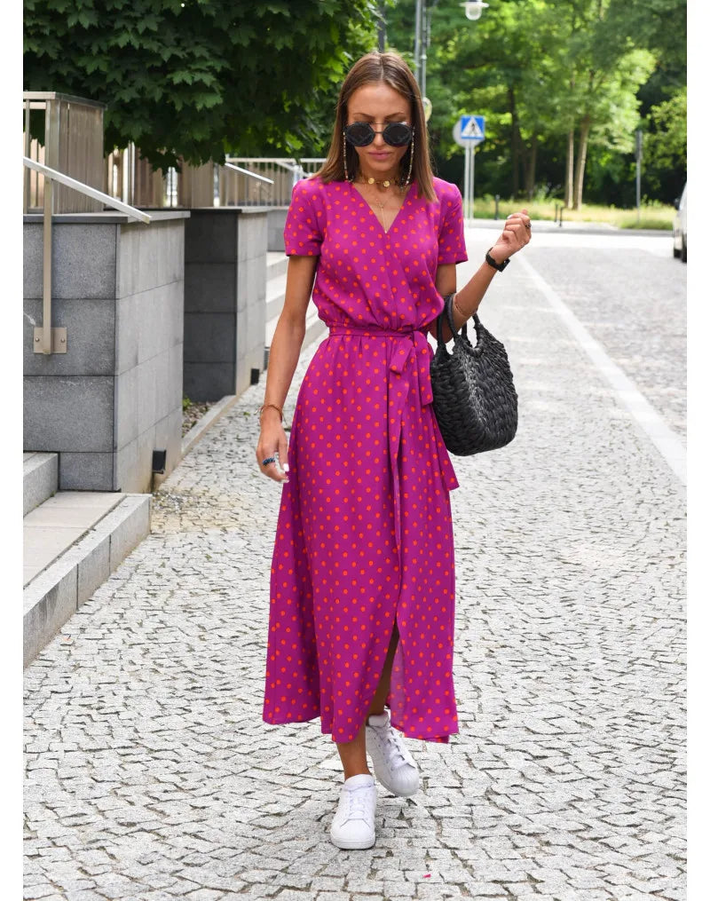 Ava™ - Chic Floral Elegance Dress