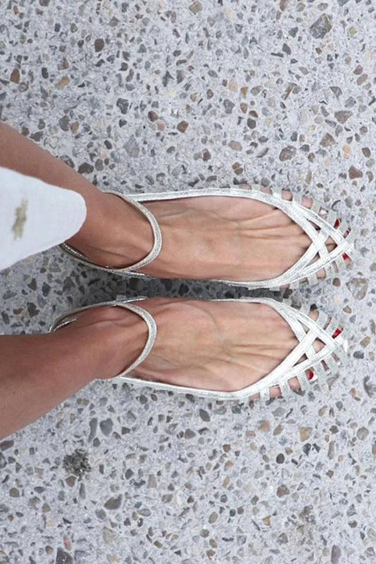 Mira | Chic Strappy Ballerinas for a Refined Look