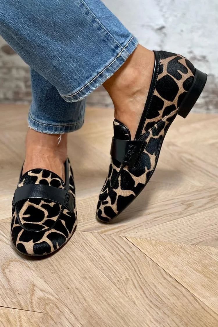MIRA | Animal Print Moccasins