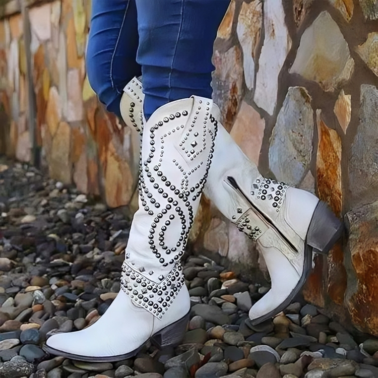 Celena | Western Knee-High Boots