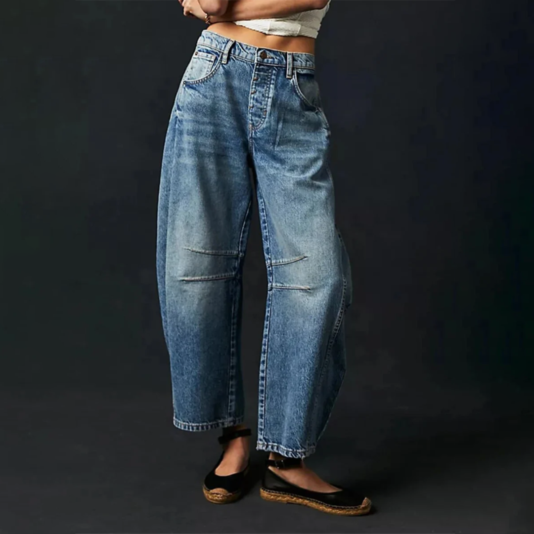 Emma™ - Relaxed Fit Wide Leg Jeans