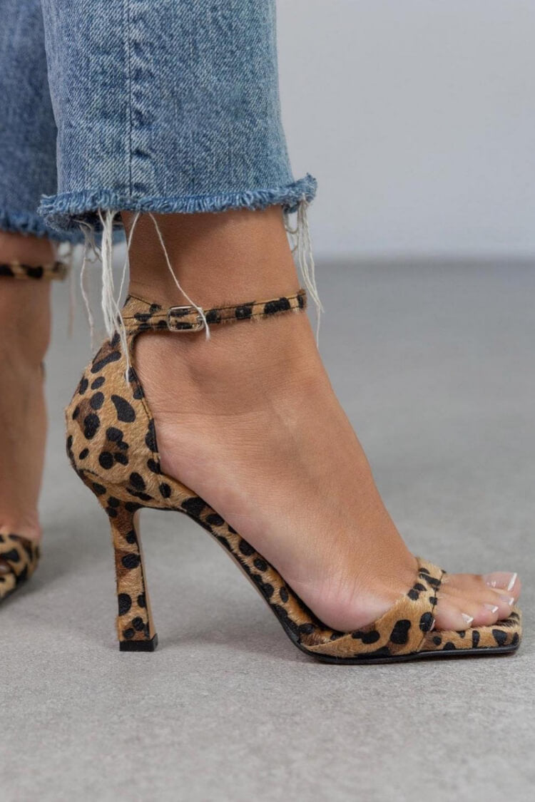 Mira | Chic Animal Print High Heel Sandals for a Stylish and Unique Touch