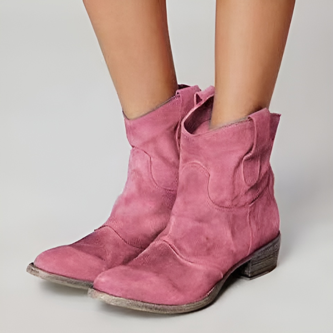 Carlotta – Chic Suede Ankle Boots for a Fashion-Forward Look