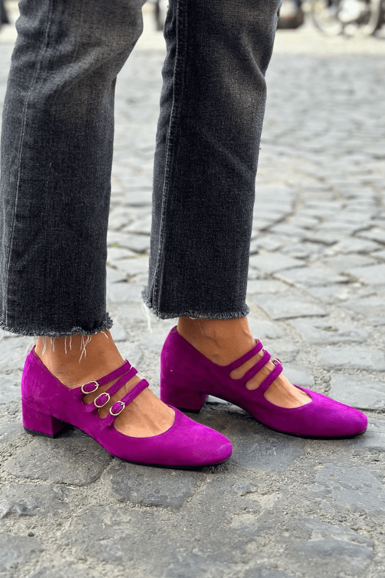 MIRA | Strapped Ballerina Flats