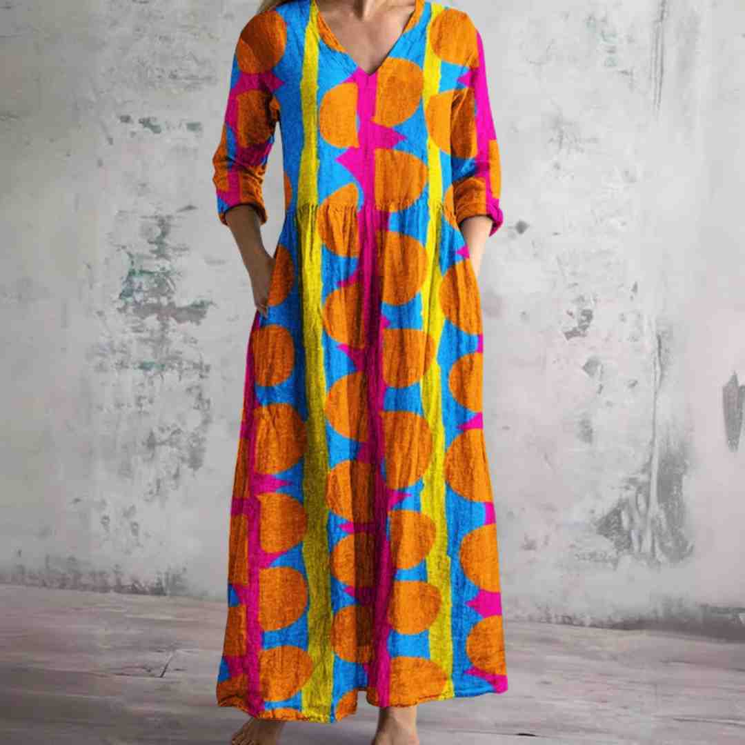 Marilyn™ - Vintage Floral Maxi Dress