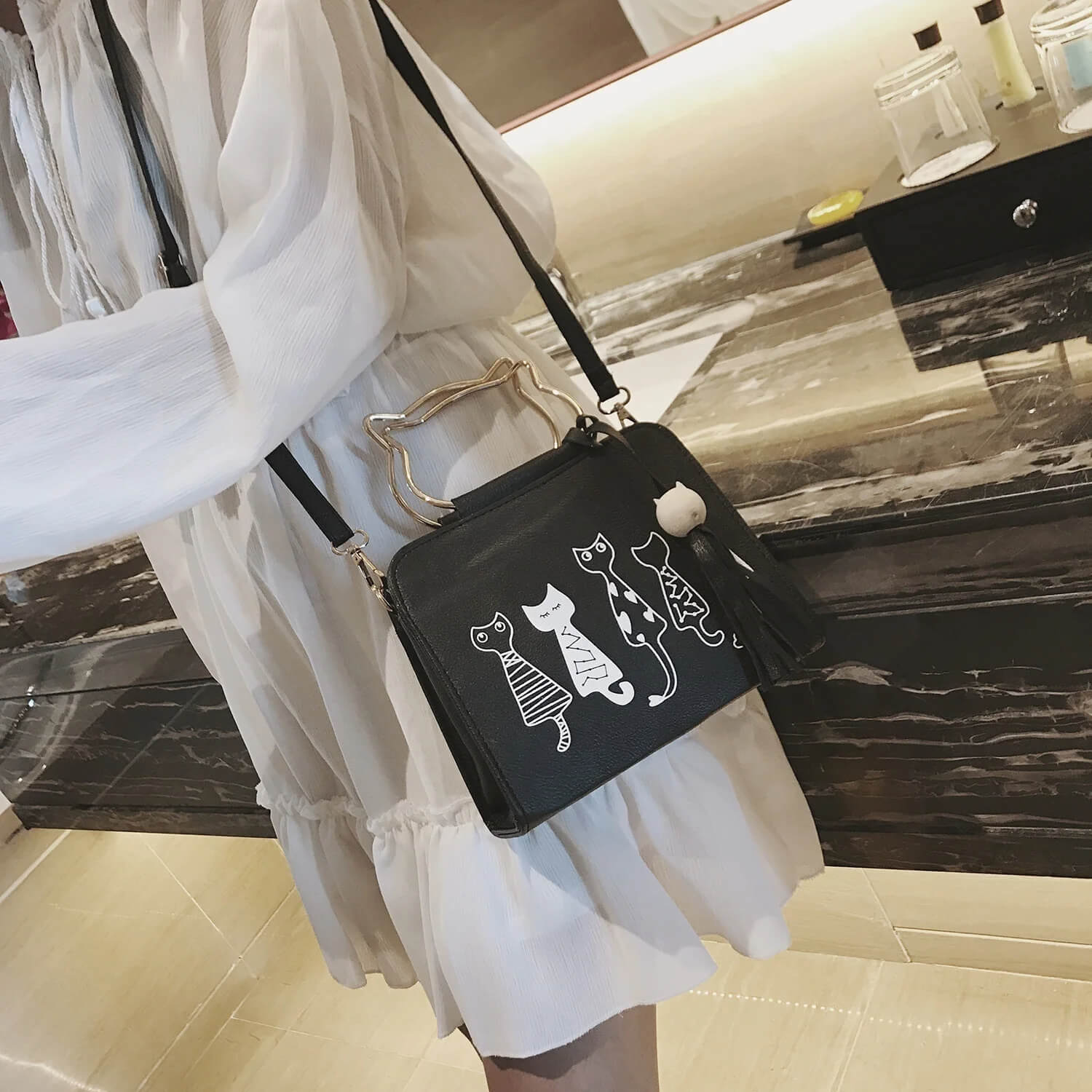 Layla™ - Adorable Kitty Handbag