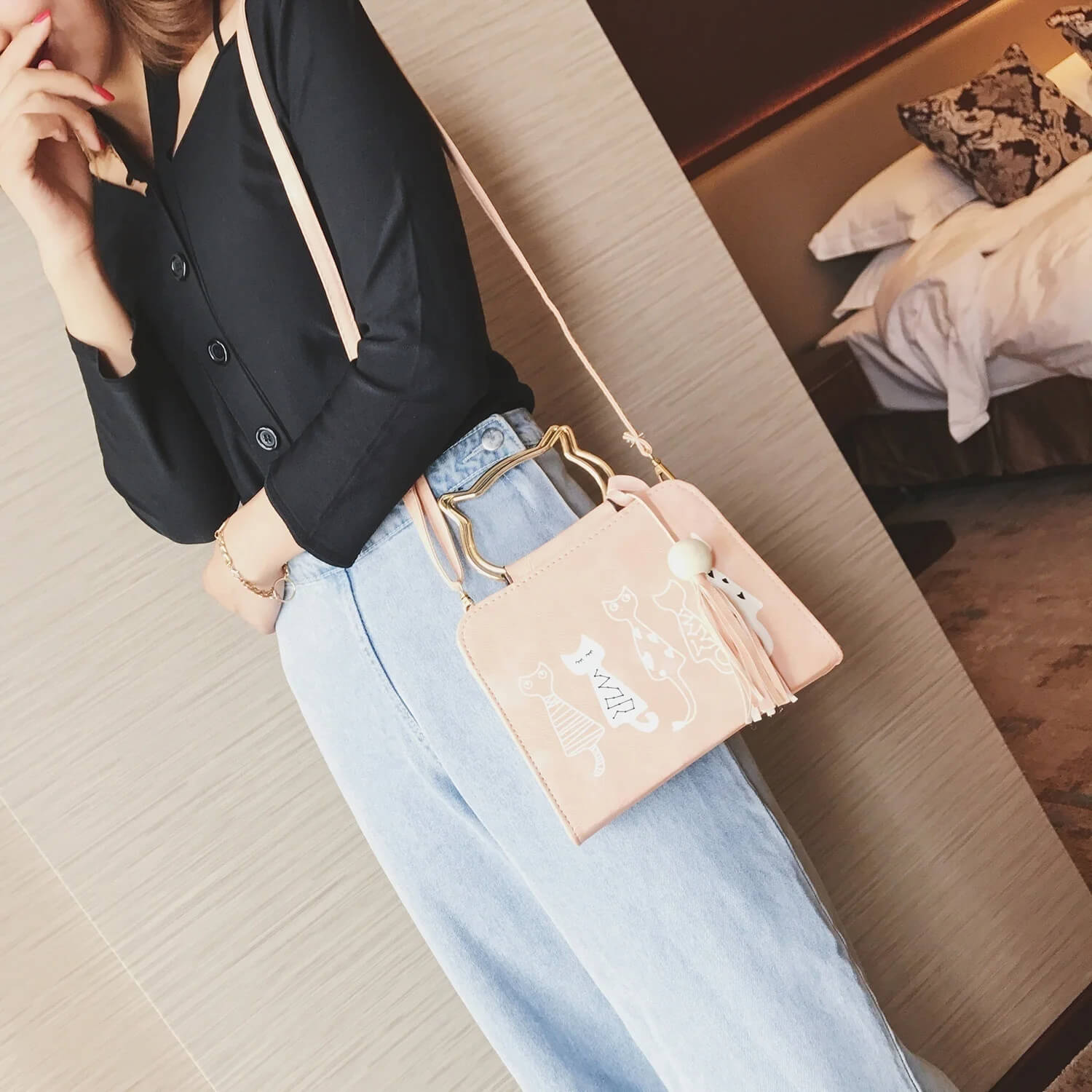Layla™ - Adorable Kitty Handbag