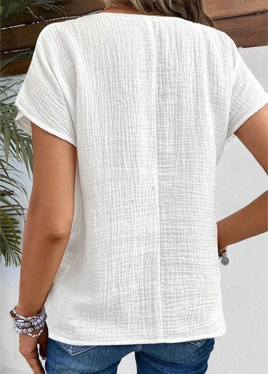 Jane - Cotton Linen Blouse for Effortless Elegance