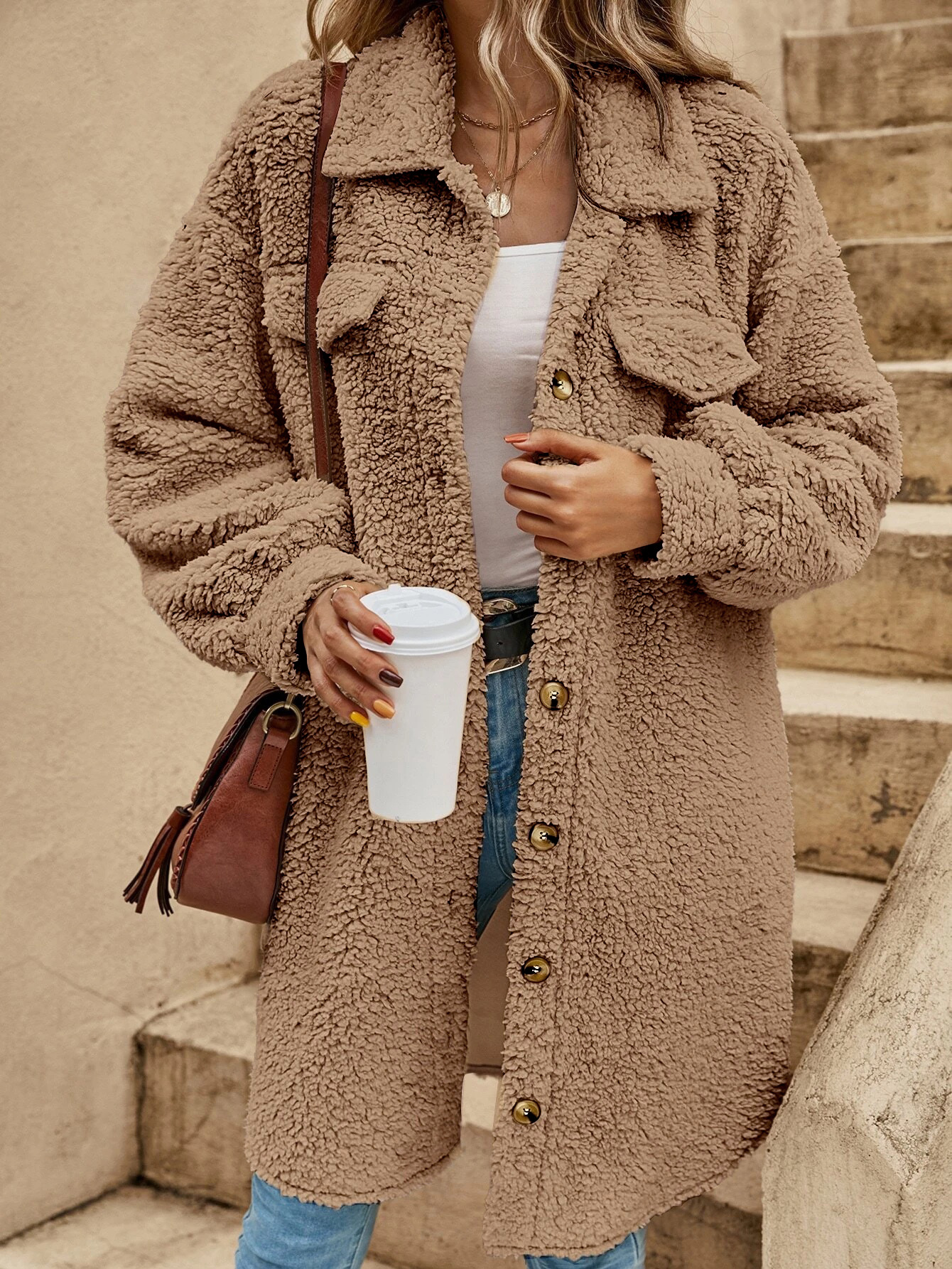 Emily - Plush Teddy Coat