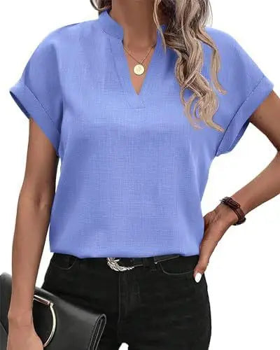 Vienna - Elegant V-Neck Blouse