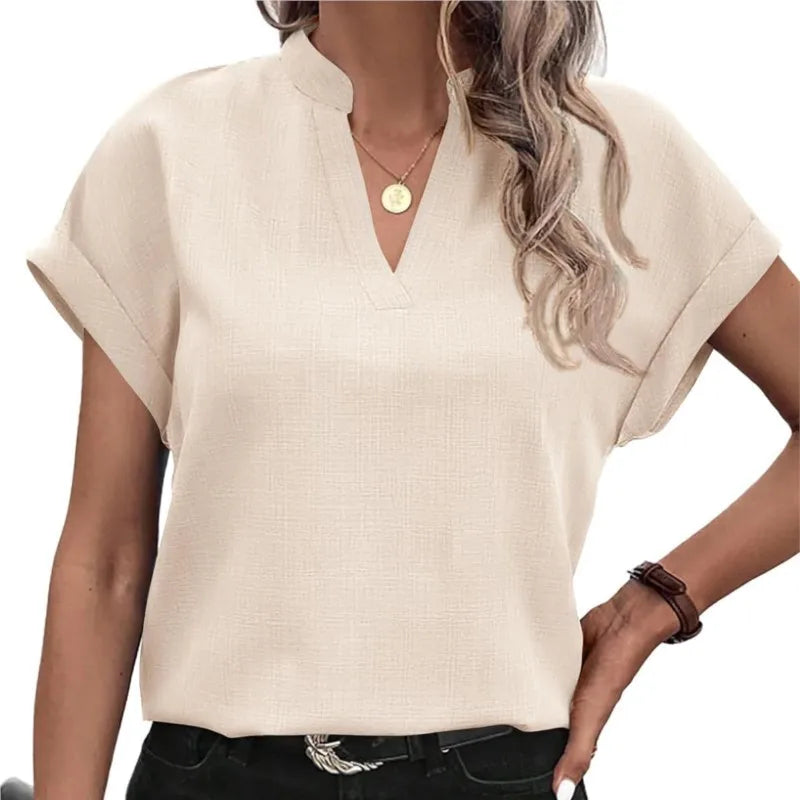 Vienna - Elegant V-Neck Blouse