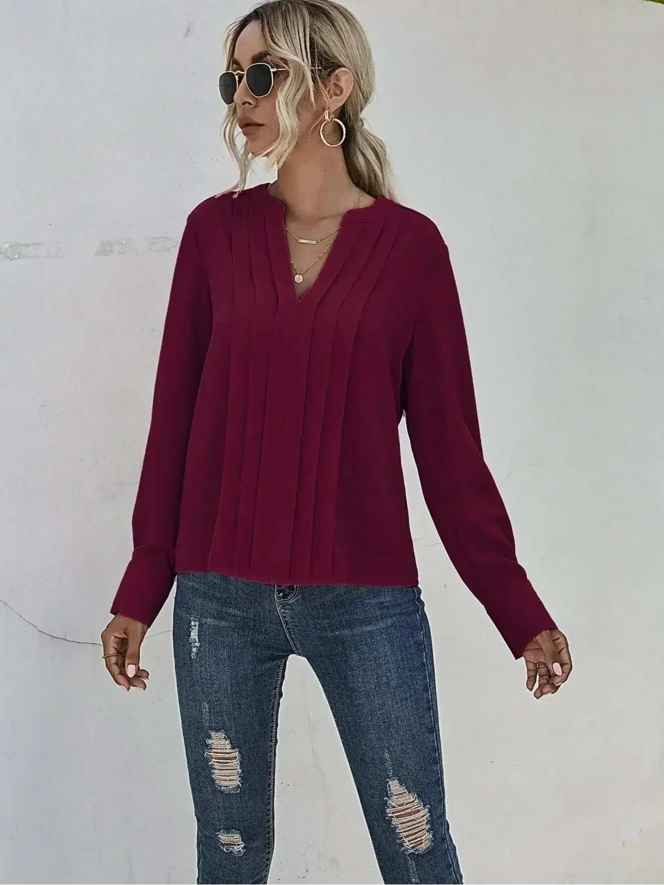 Aria™ - Chic Pleated Top