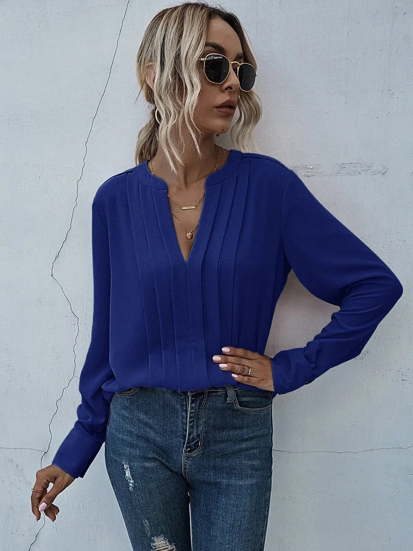 Aria™ - Chic Pleated Top