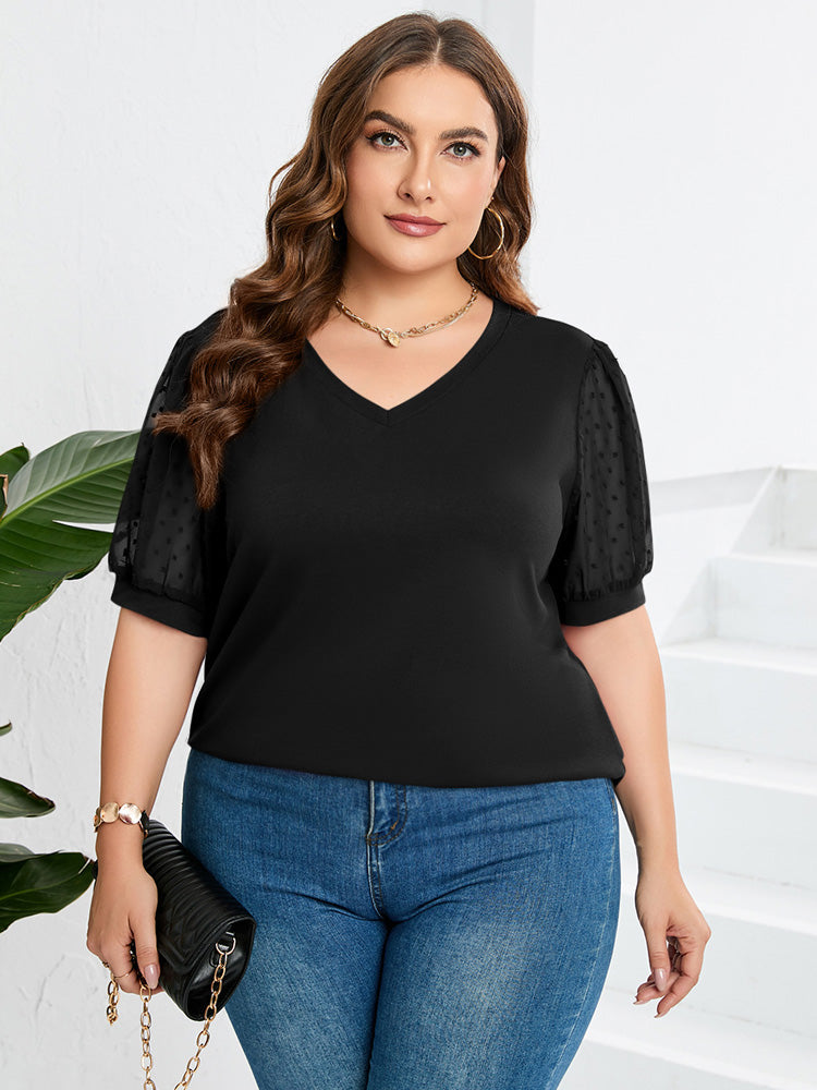 Grace - Chic V-Neck Elegance Blouse