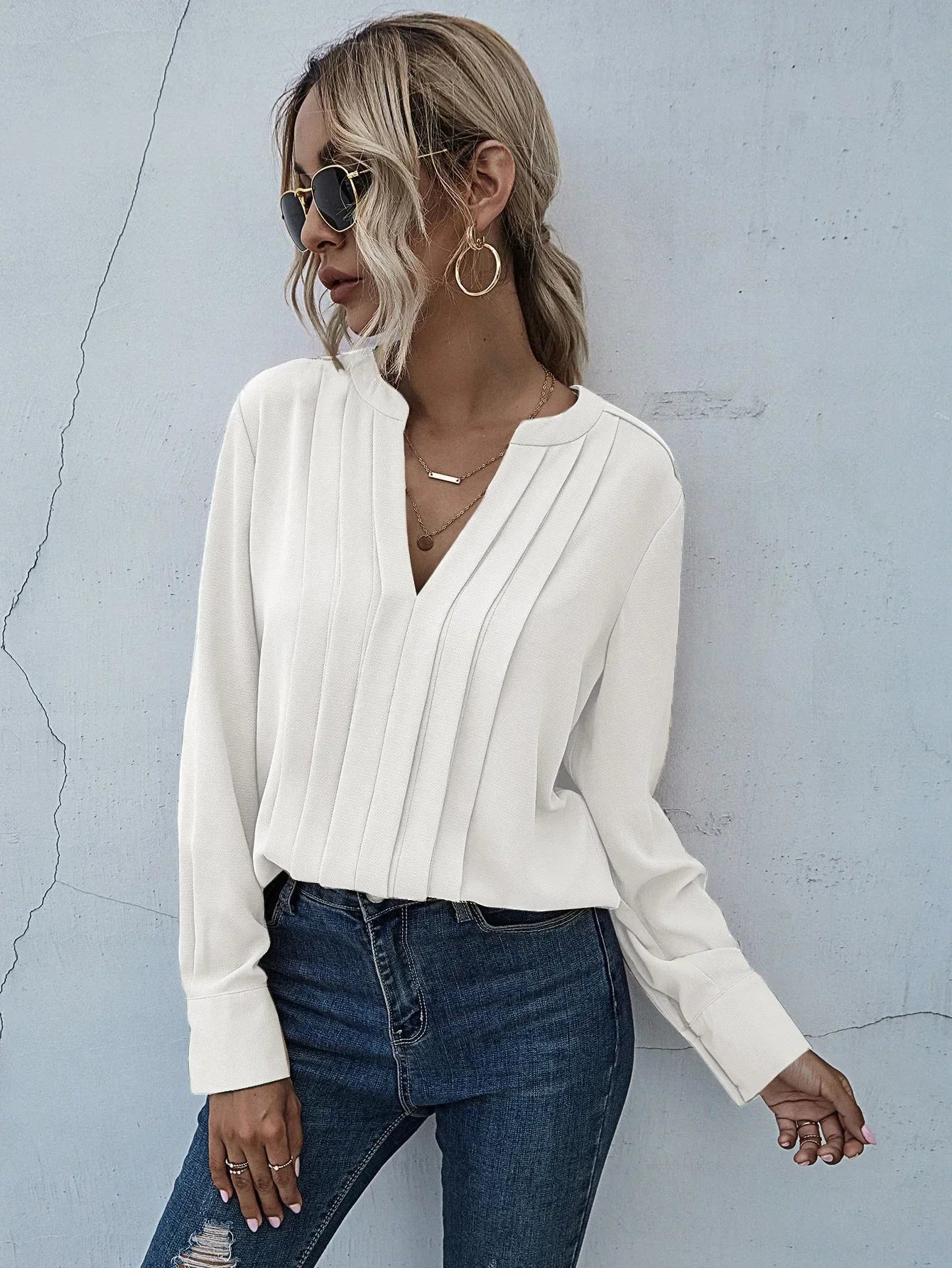 Aria™ - Chic Pleated Top