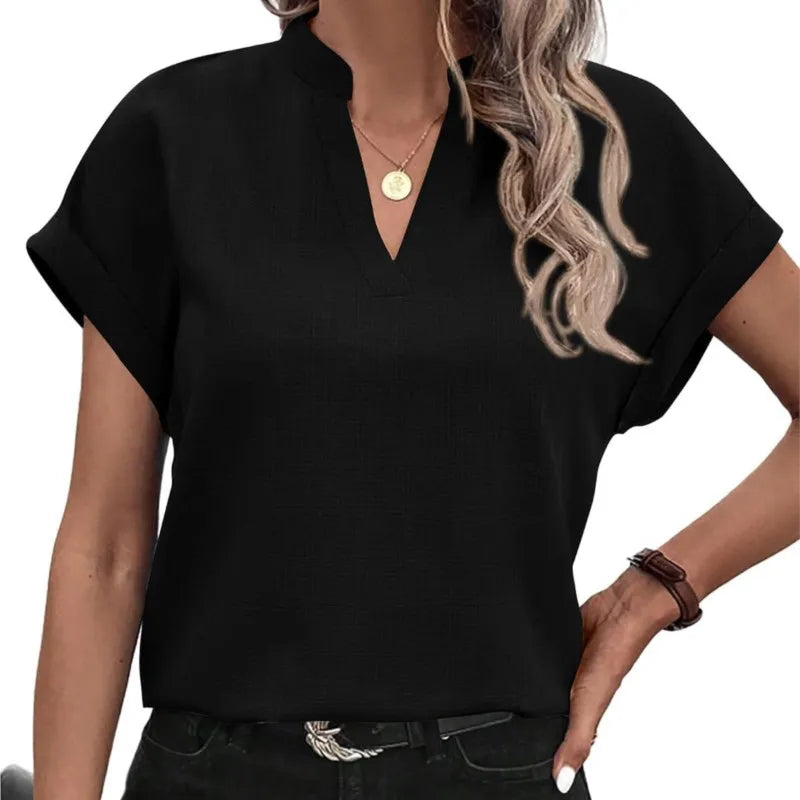 Vienna - Elegant V-Neck Blouse