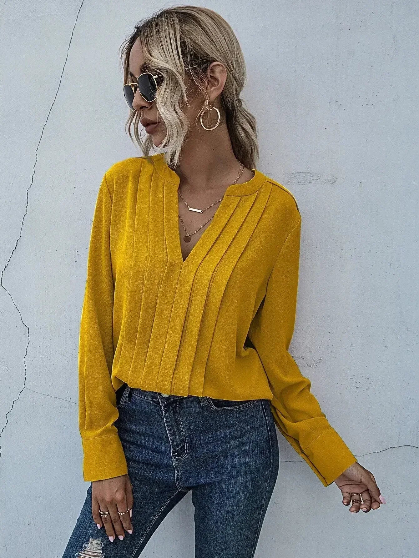 Aria™ - Chic Pleated Top