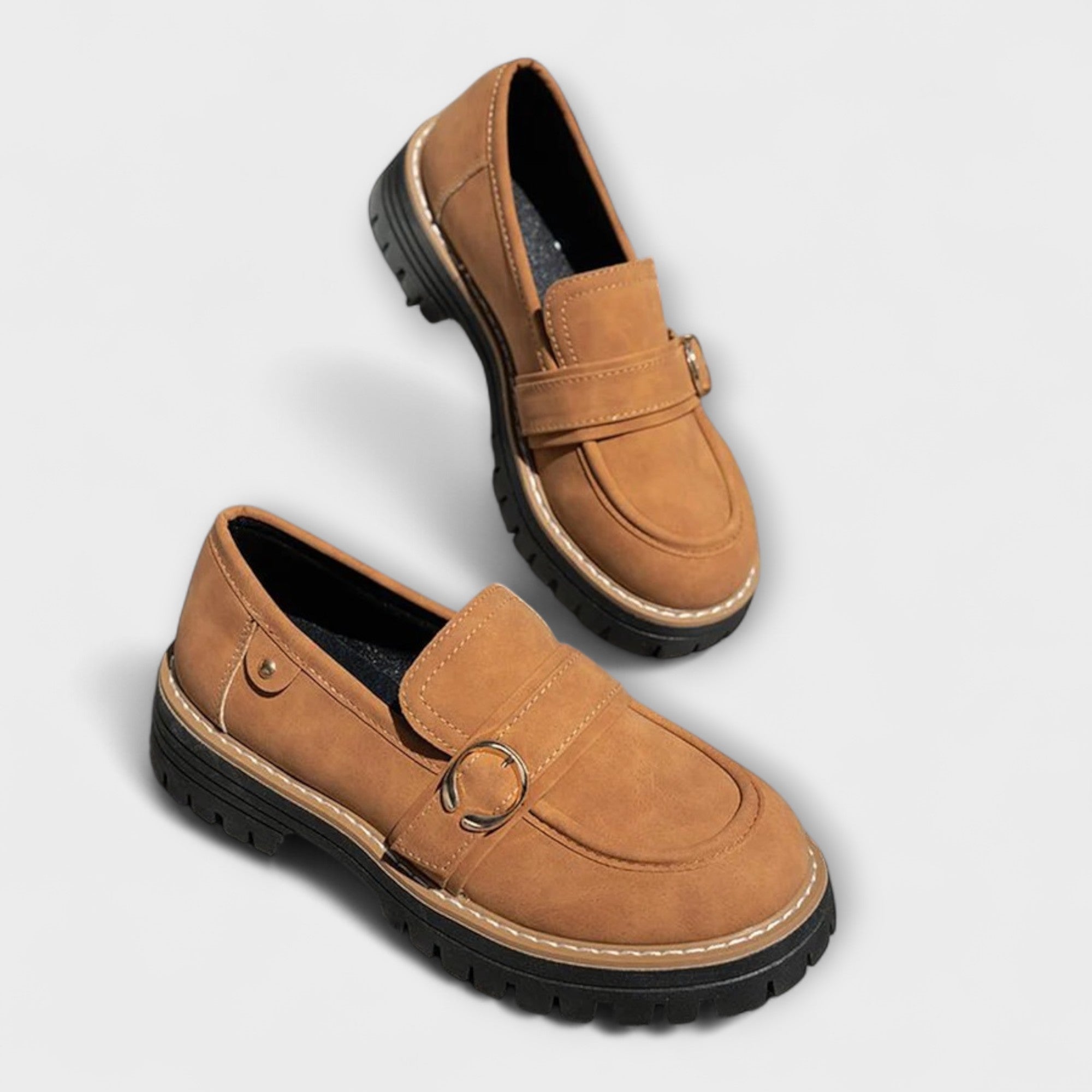 Mira ā Chic and Versatile Round Toe Moccasins for a Refined Style