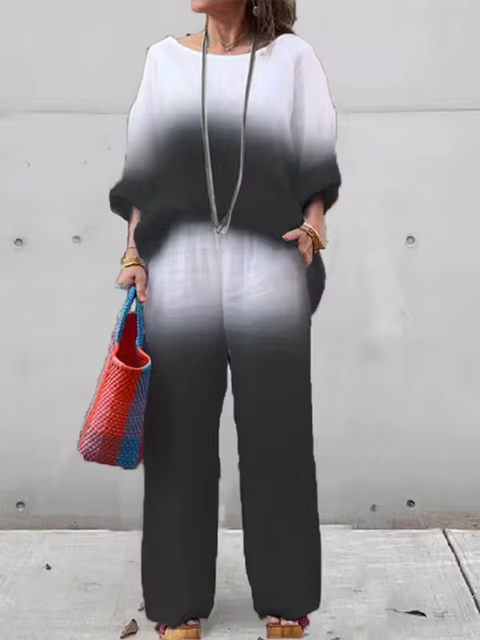 Olivia™ - Cozy Chic Relaxed Shirt and Pant Ensemble