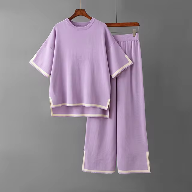Charlotte™ - Chic Ice Silk Short Sleeve Co-Ord Set