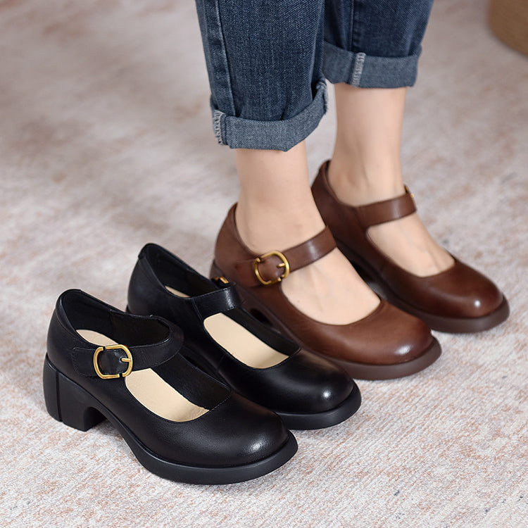 Sarah&Kate™| Agnes Leather Mary Janes