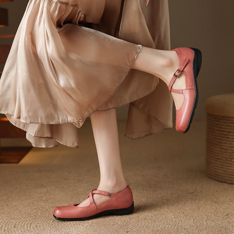 Sarah&Kate™| Edith Leather Mary Janes