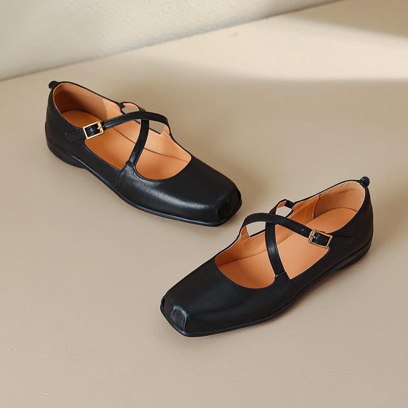 Sarah&Kate™| Edith Leather Mary Janes