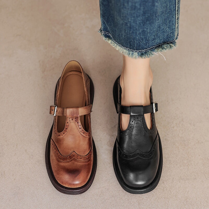 Sarah&Kate™| Risla Leather Mary Janes