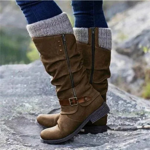 Zymara - Ankle Boots With Side Zipper