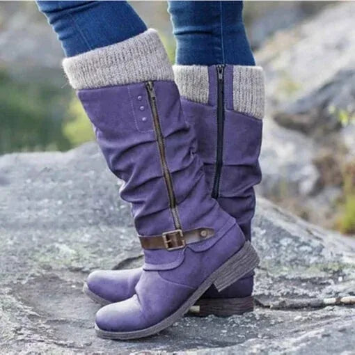 Zymara - Ankle Boots With Side Zipper