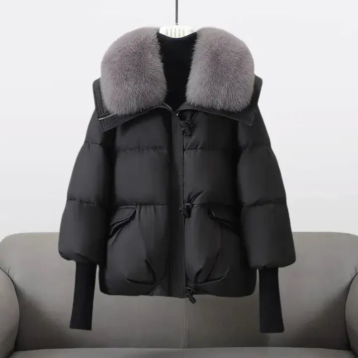Sophia™ - Elegant Winter Coat with Plush Fur Collar