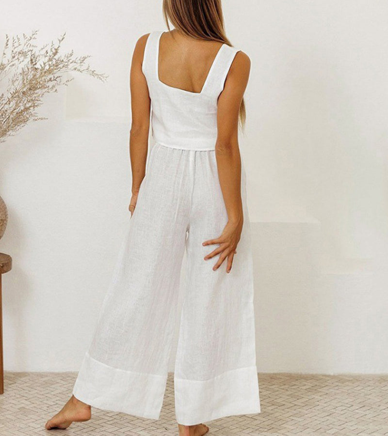 Sophie™ - Stylish Top and Wide-Leg Pants Ensemble