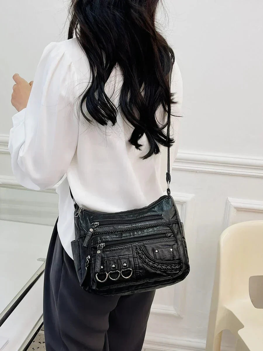 Sophia™ Retro Elegance | Cozy Zipper Pouch
