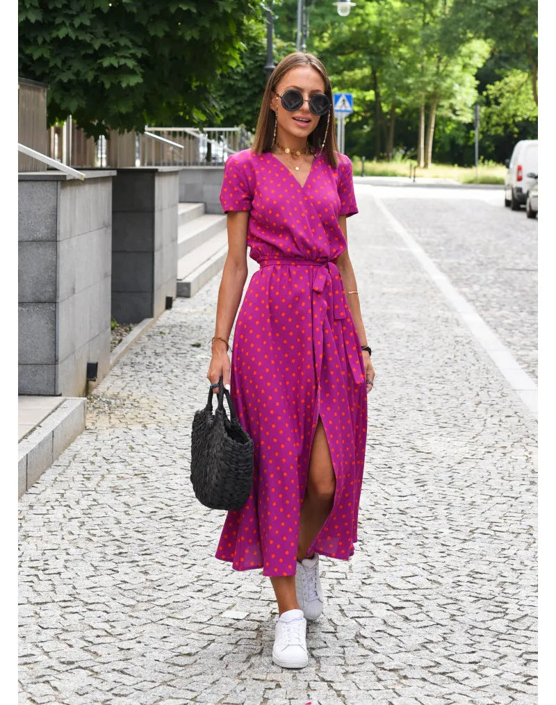 Ava™ - Chic Floral Elegance Dress