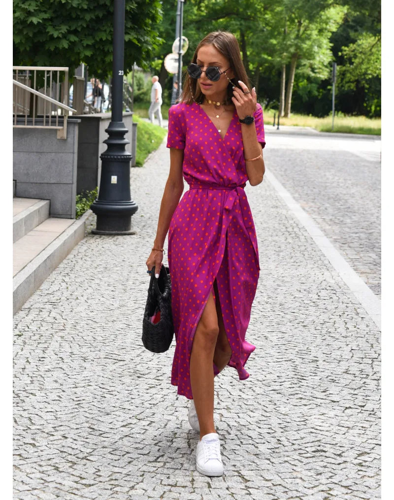 Ava™ - Chic Floral Elegance Dress