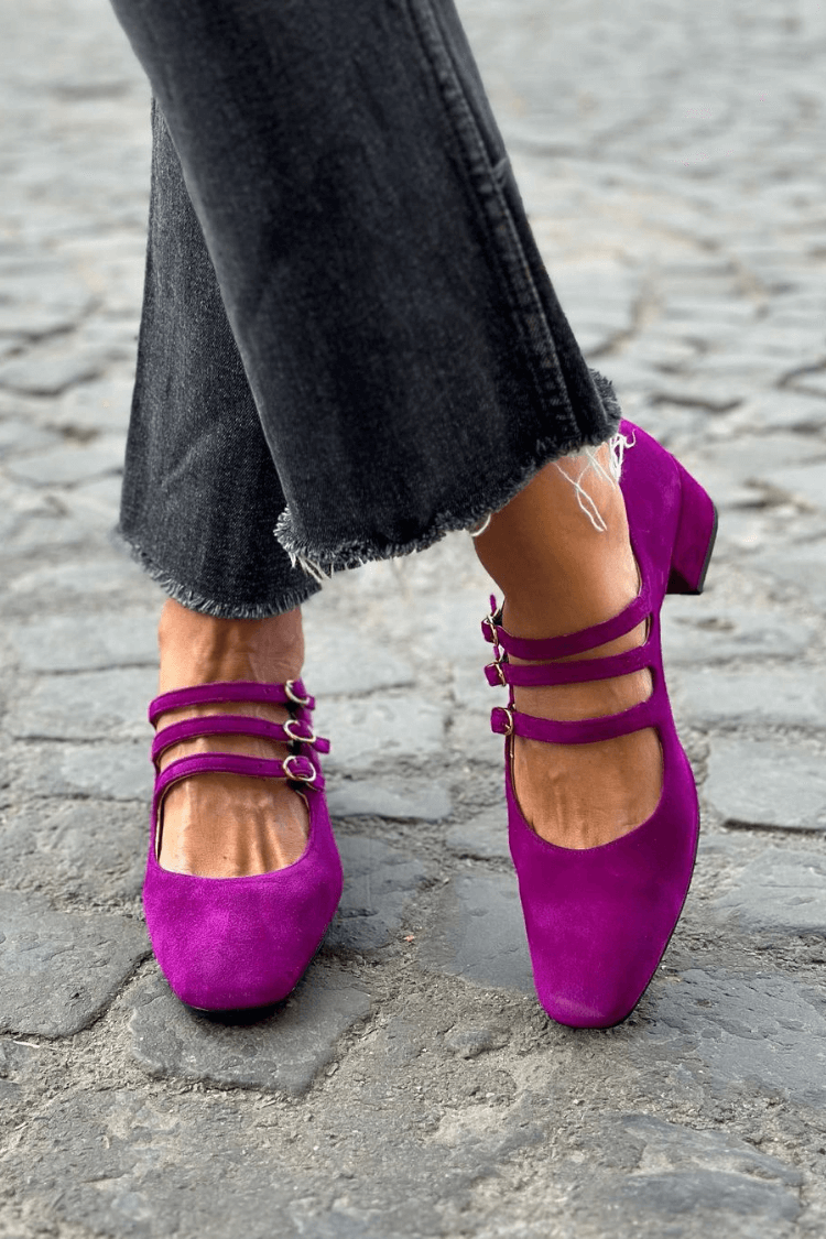 MIRA | Strapped Ballerina Flats