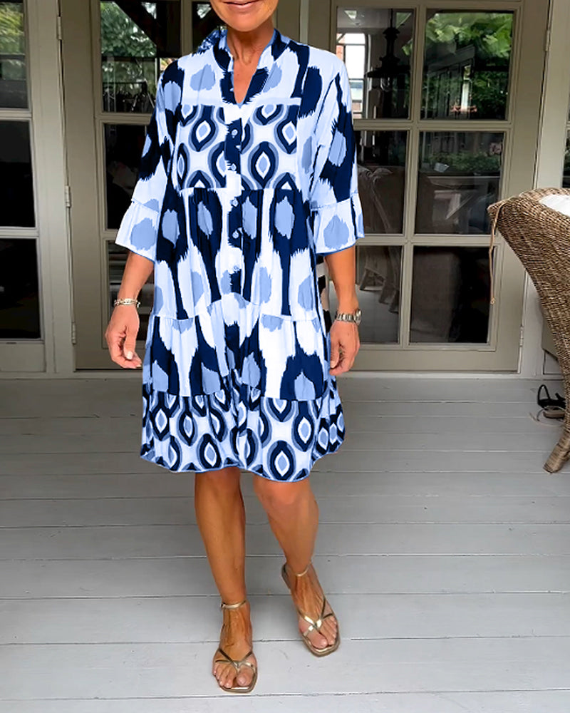 Aria™ - Chic Floral Midi Dress