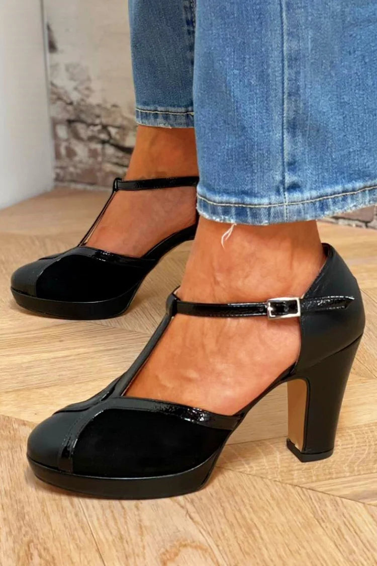 MIRA | T-Bar Platform Heels