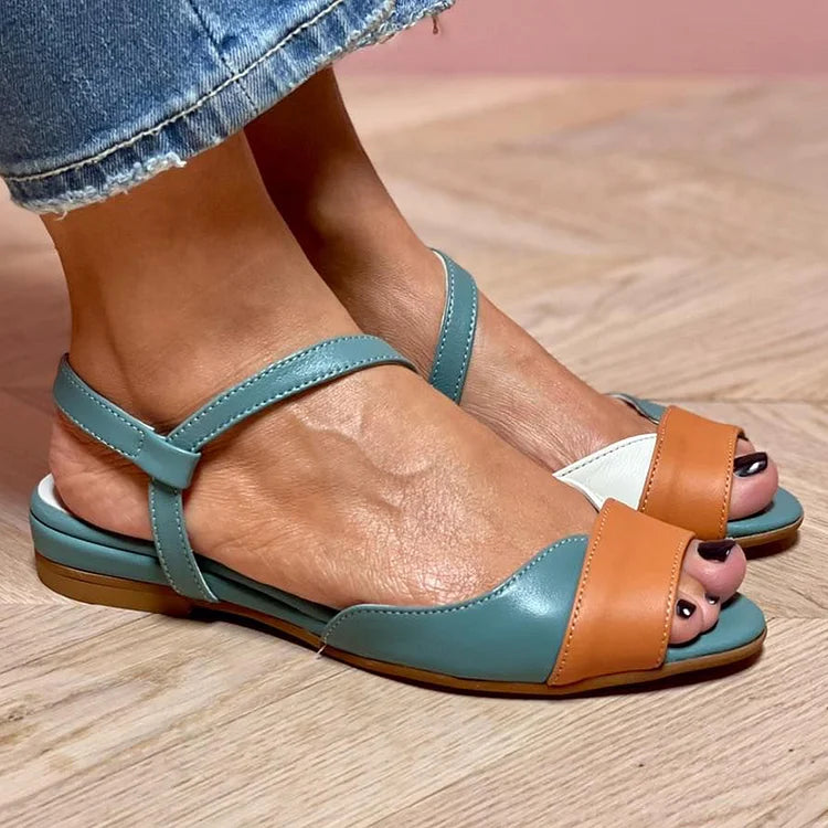 Mira | Chic Tricolor Open-Toe Sandals for a Stylish Touch