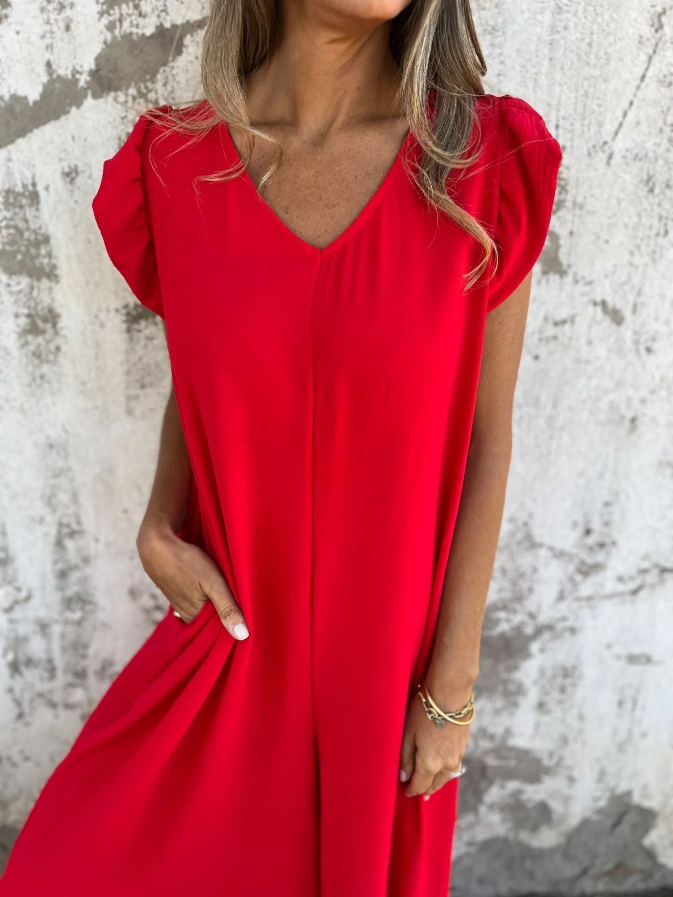 Linda - Leopard Print V-Neck Jumpsuit With Front Pockets