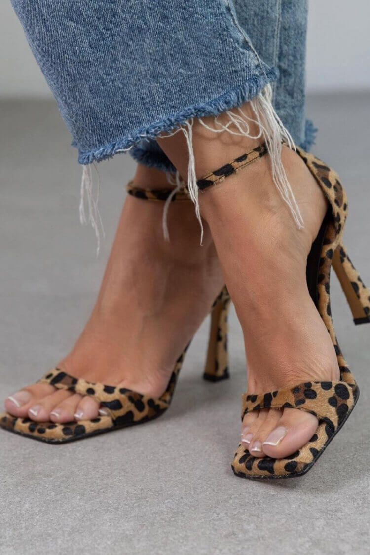 Mira | Chic Animal Print High Heel Sandals for a Stylish and Unique Touch