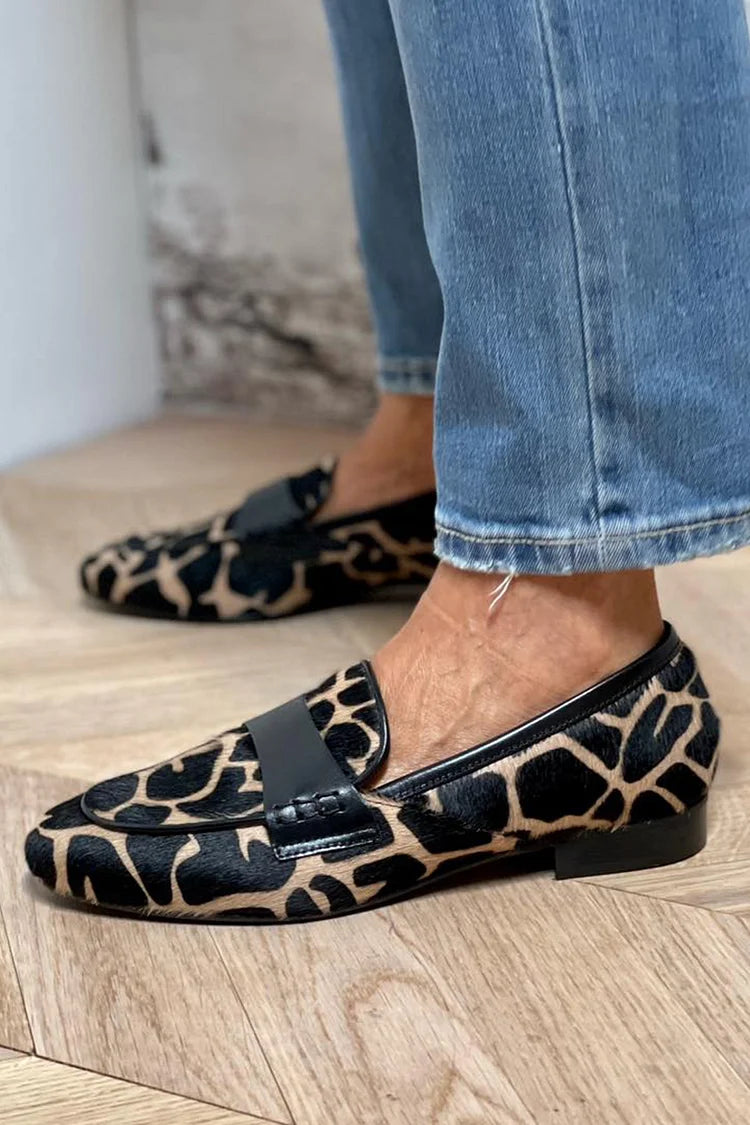 MIRA | Animal Print Moccasins
