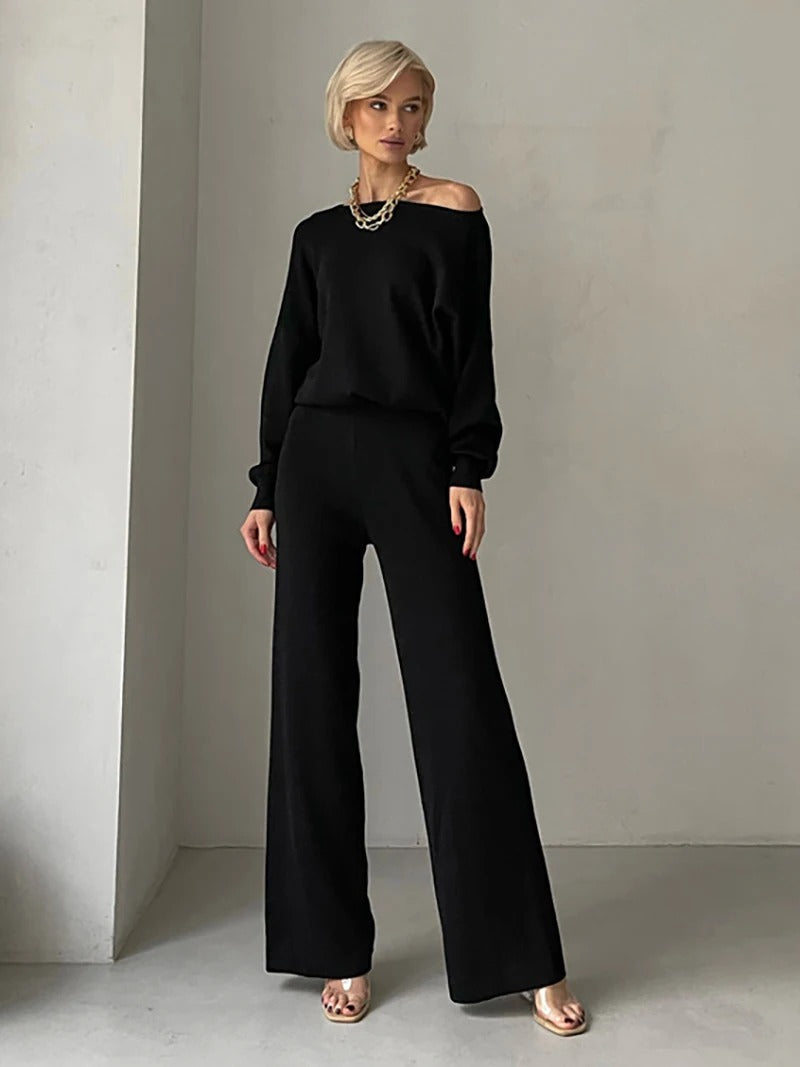 Sophie™ - Chic Winter Knit Monochrome Set