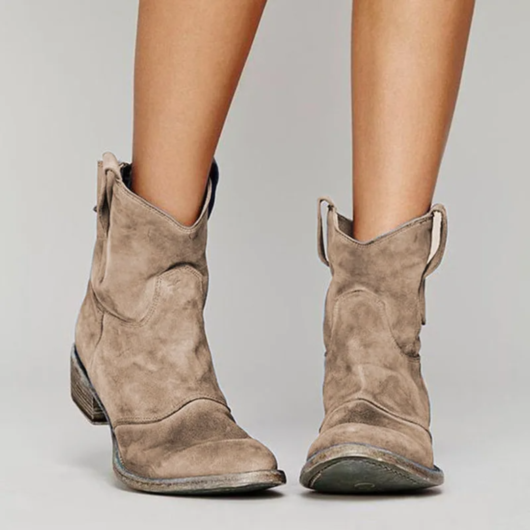 Carlotta – Chic Suede Ankle Boots for a Fashion-Forward Look
