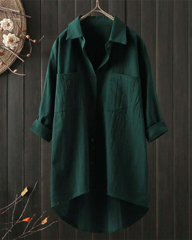 Sophia™ - Relaxed Fit Solid Color Top