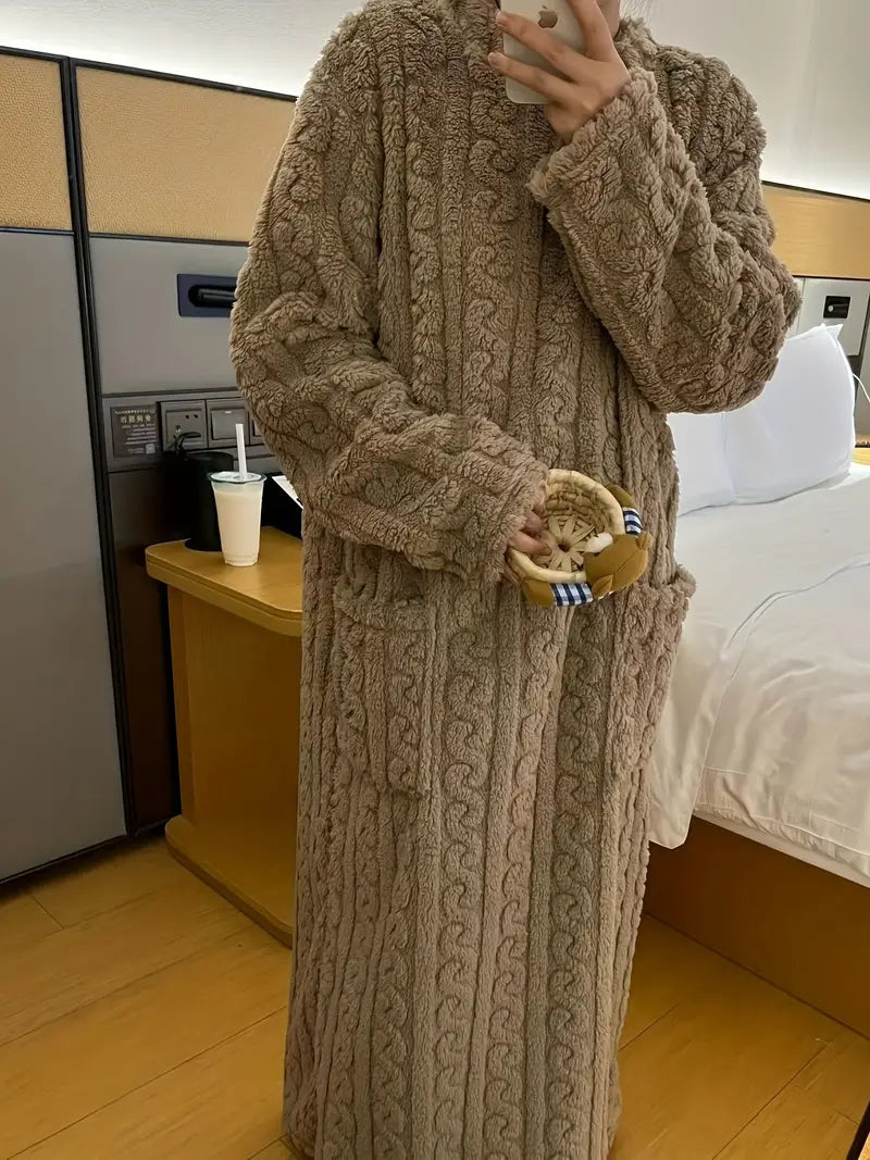 Abigail™ - Cozy Jacquard Fleece Winter Dress