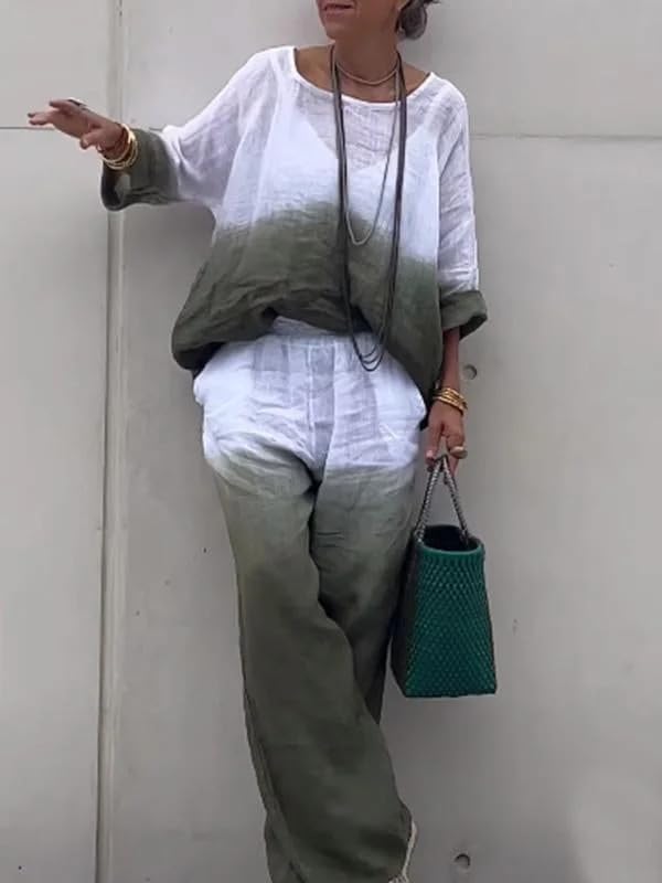 Olivia™ - Cozy Chic Relaxed Shirt and Pant Ensemble
