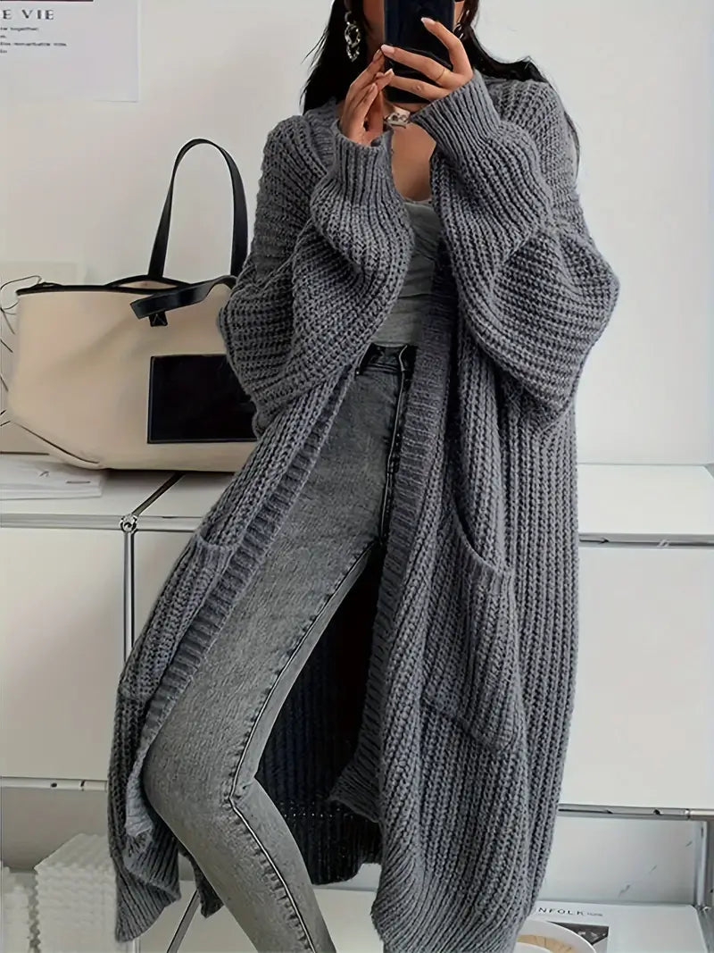 Evelyn - Warm & Relaxed Oversized Knit Cardigan